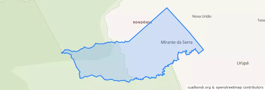 Mapa de ubicacion de Mirante da Serra.