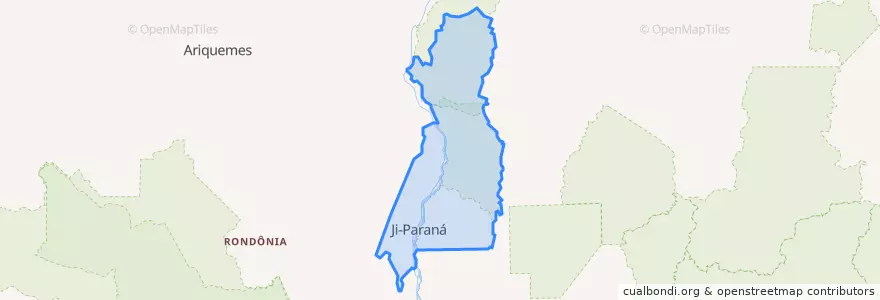 Mapa de ubicacion de Ji-Paraná.