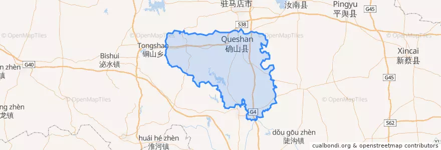 Mapa de ubicacion de 确山县.
