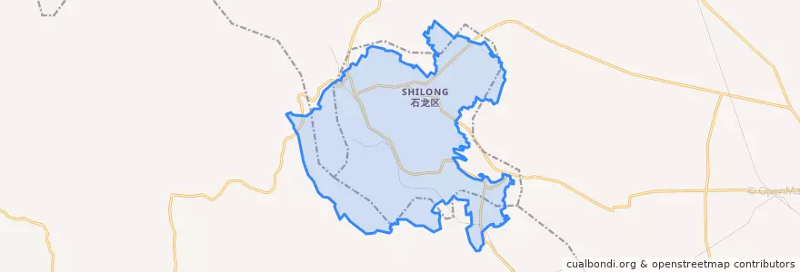 Mapa de ubicacion de Shilong District.