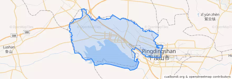 Mapa de ubicacion de Xinhua District.