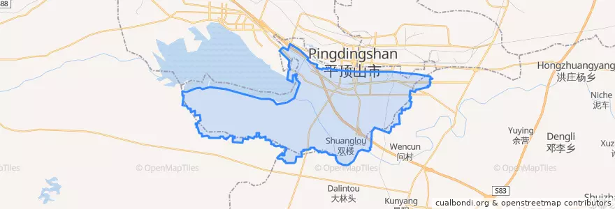 Mapa de ubicacion de Zhanhe District.