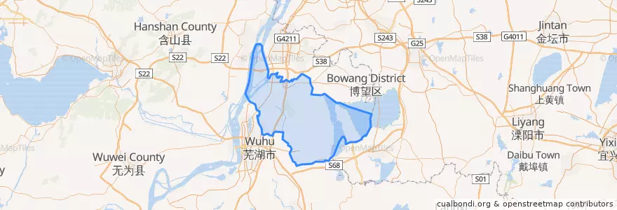Mapa de ubicacion de 当涂县 (Dangtu).