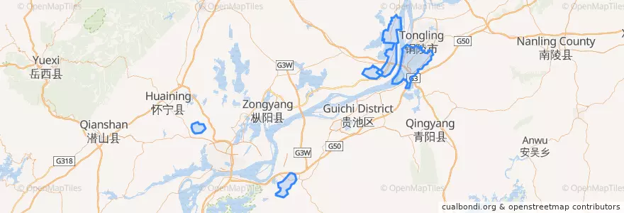 Mapa de ubicacion de 郊区 (Jiao).