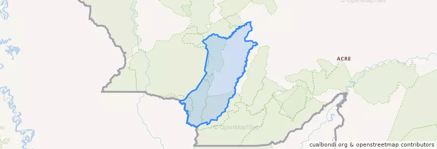 Mapa de ubicacion de Jordão.