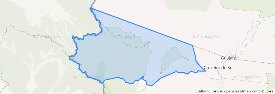 Mapa de ubicacion de Mâncio Lima.