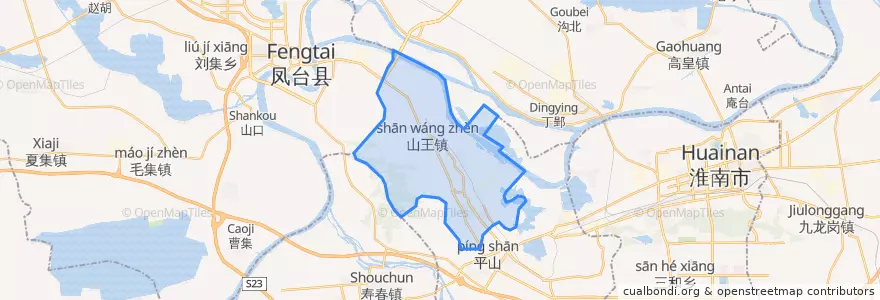 Mapa de ubicacion de Bagongshan District.