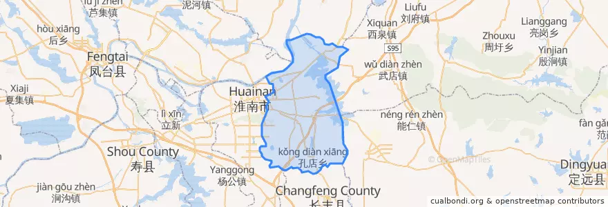 Mapa de ubicacion de 大通区.