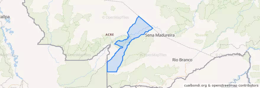 Mapa de ubicacion de Manoel Urbano.