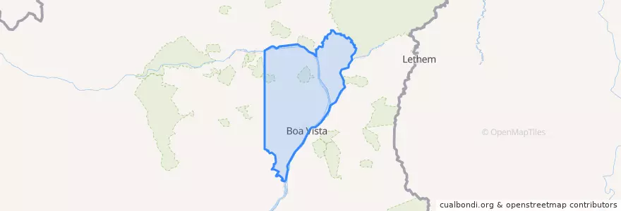 Mapa de ubicacion de Boa Vista.