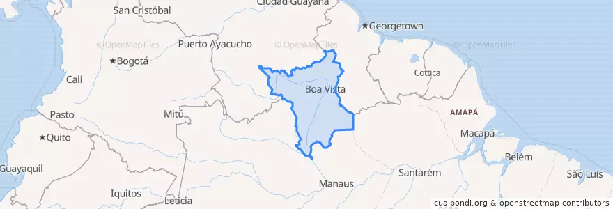 Mapa de ubicacion de ロライマ.