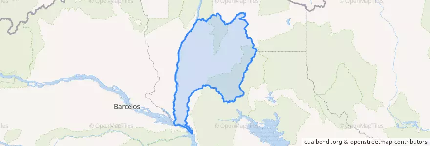 Mapa de ubicacion de Rorainópolis.
