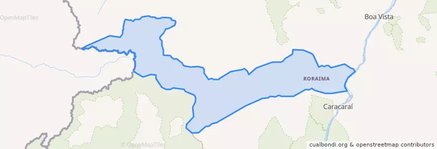 Mapa de ubicacion de Iracema.