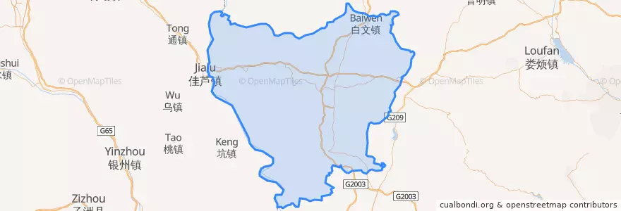 Mapa de ubicacion de 临县.