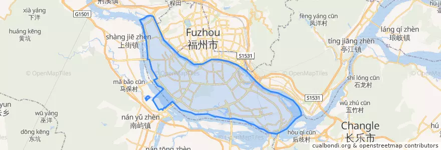 Mapa de ubicacion de 창산구.