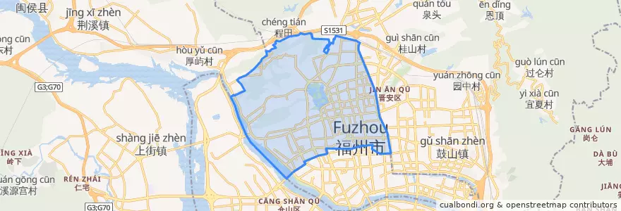 Mapa de ubicacion de 鼓楼区.