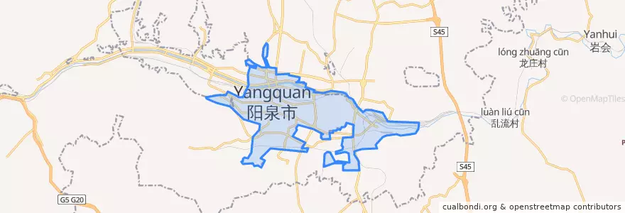 Mapa de ubicacion de 城区.