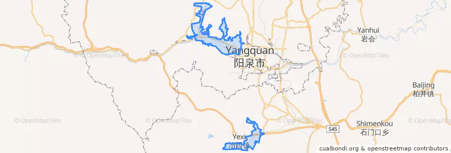 Mapa de ubicacion de 矿区.