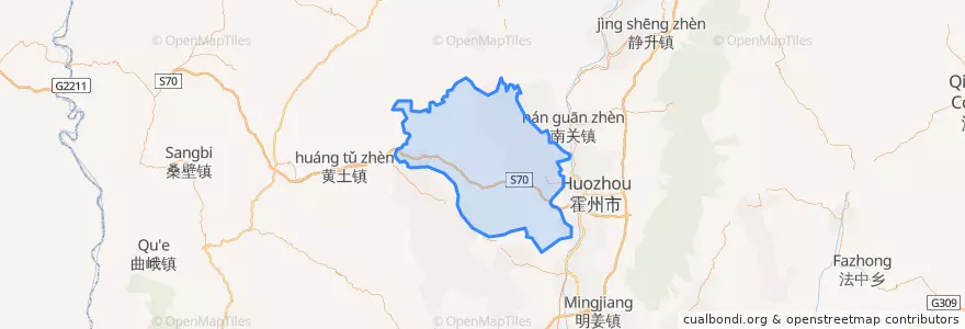 Mapa de ubicacion de Fenxi County.