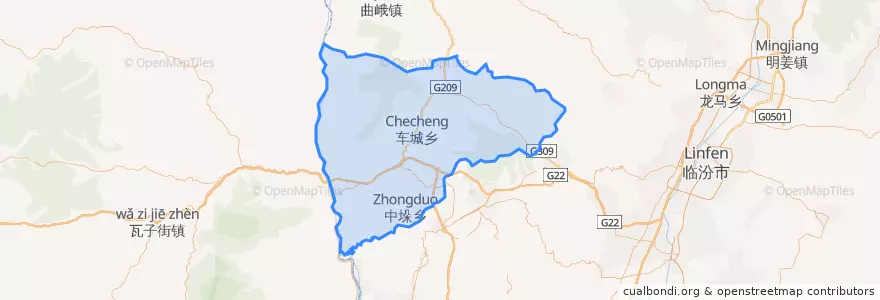 Mapa de ubicacion de 吉县.