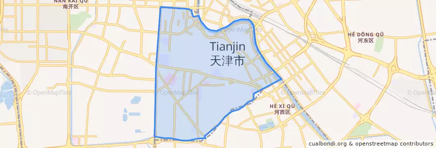 Mapa de ubicacion de 和平区 (Heping).