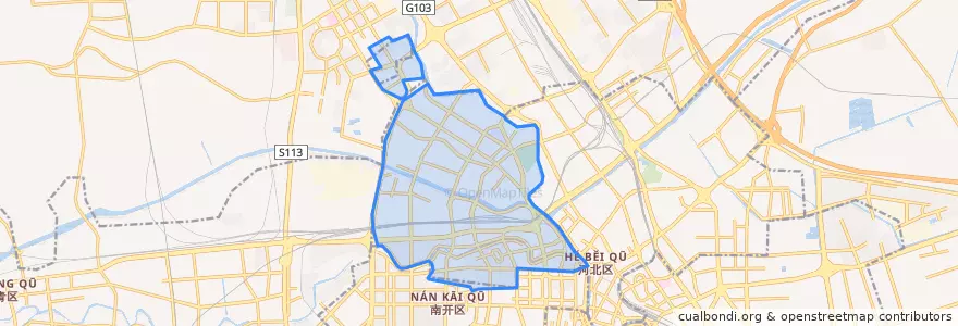 Mapa de ubicacion de 红桥区 (Hongqiao).
