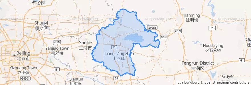Mapa de ubicacion de Ji County.