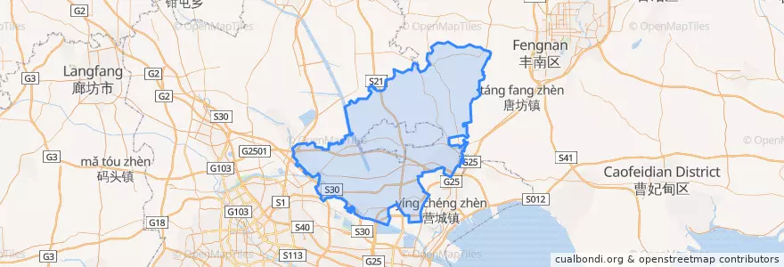 Mapa de ubicacion de 宁河区.