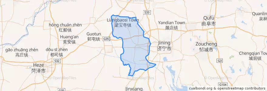 Mapa de ubicacion de 嘉祥县.