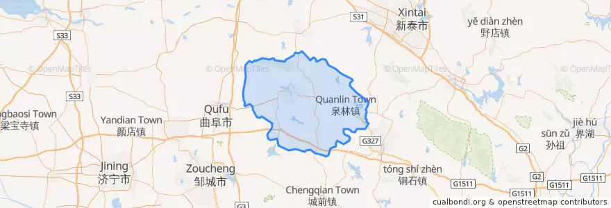 Mapa de ubicacion de 泗水县.