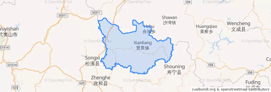 Mapa de ubicacion de 庆元县.