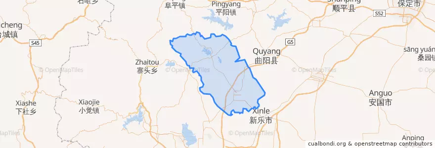 Mapa de ubicacion de 行唐县.