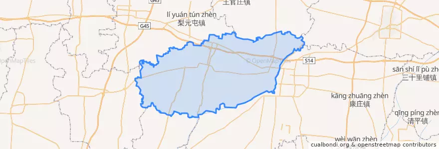 Mapa de ubicacion de 临西县.