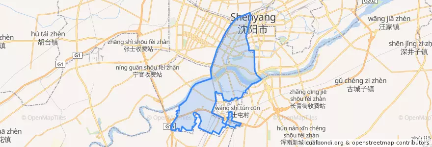 Mapa de ubicacion de 허핑구.