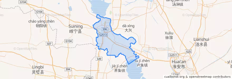Mapa de ubicacion de 宿城区 (Sucheng).