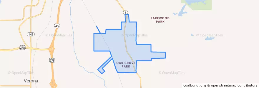 Mapa de ubicacion de Plantersville.