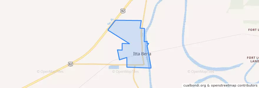 Mapa de ubicacion de Itta Bena.
