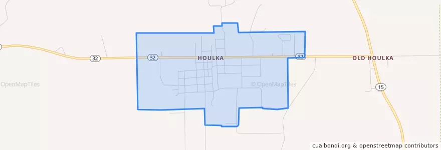 Mapa de ubicacion de New Houlka.