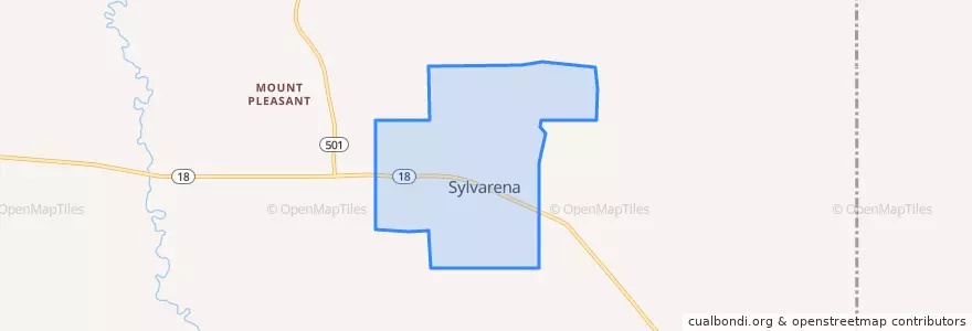 Mapa de ubicacion de Sylvarena.