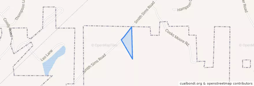 Mapa de ubicacion de Trussville.