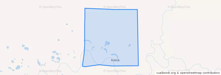 Mapa de ubicacion de Kobuk.