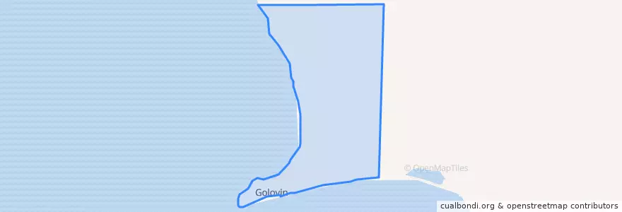 Mapa de ubicacion de Golovin.