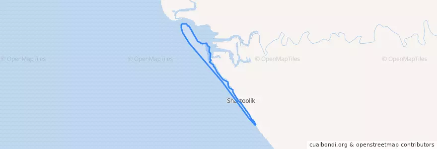 Mapa de ubicacion de Shaktoolik.