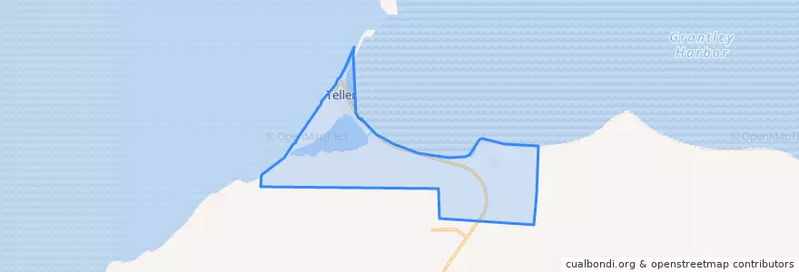 Mapa de ubicacion de Teller.