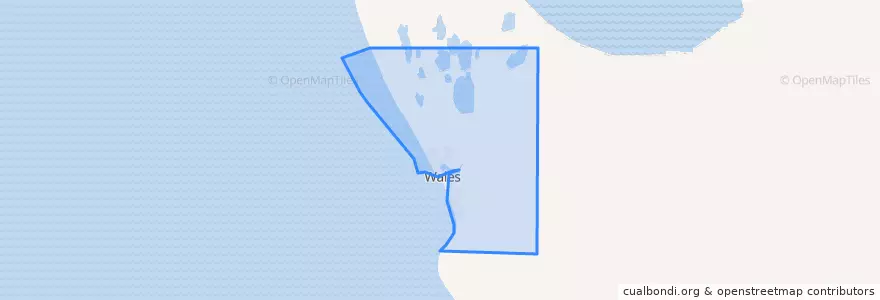 Mapa de ubicacion de Уэйлс.