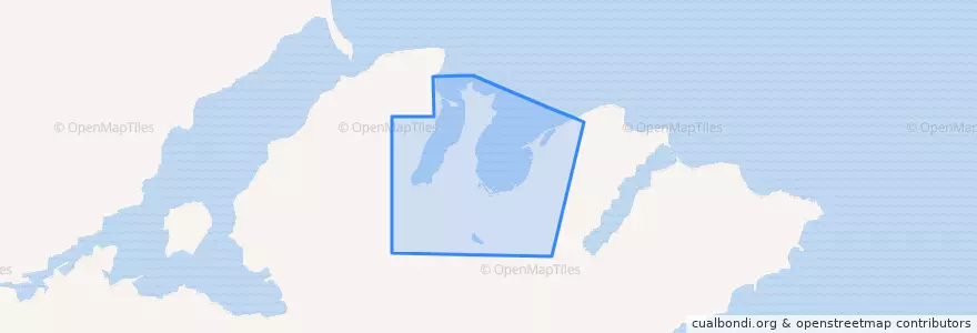 Mapa de ubicacion de Chignik.