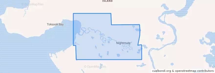 Mapa de ubicacion de Nightmute.