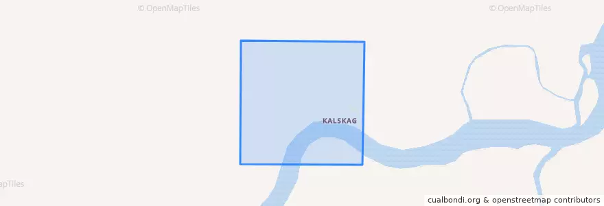 Mapa de ubicacion de Upper Kalskag.