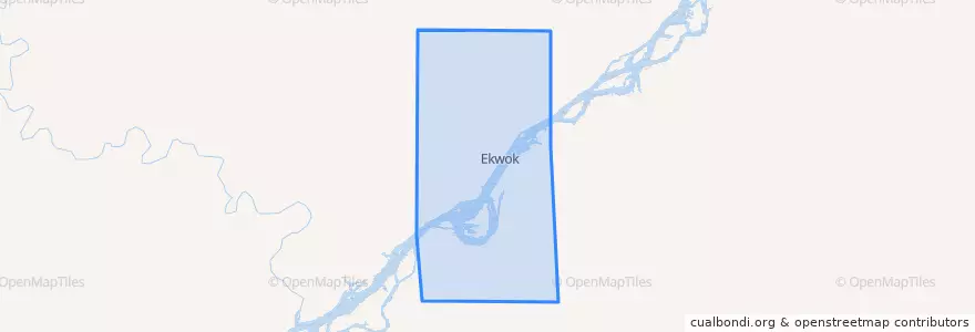 Mapa de ubicacion de Ekwok.