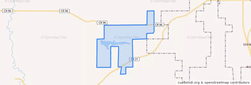 Mapa de ubicacion de Citronelle.